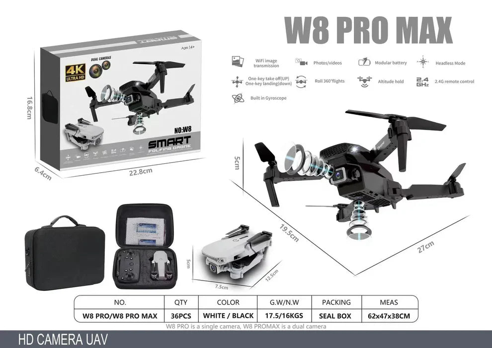 DRON 4K PRO MAX — DOBLE CÁMARA - Envío Gratis