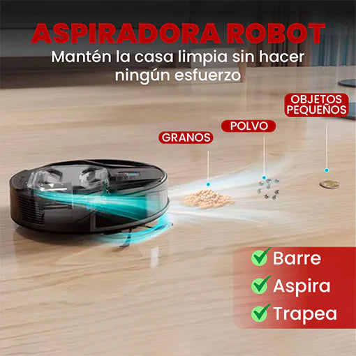 ASPIRADORA ROBOT 🤖 MAXCLEAN 3 EN 1