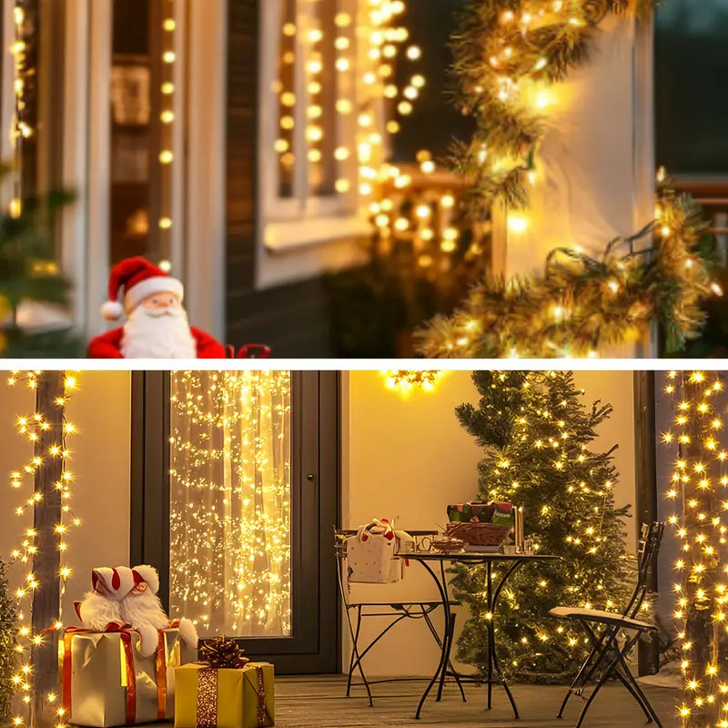 Set Luces navideñas Solar 15 Mts - Envío Gratis