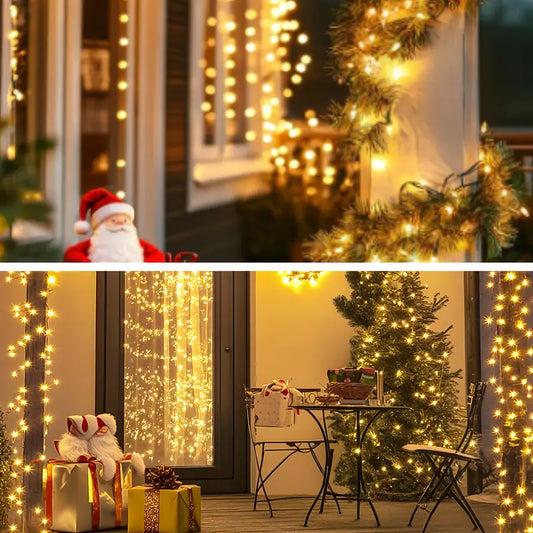 Set Luces navideñas Solar 15 Mts - Envío Gratis