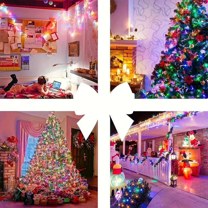 Set Luces navideñas Solar 15 Mts - Envío Gratis