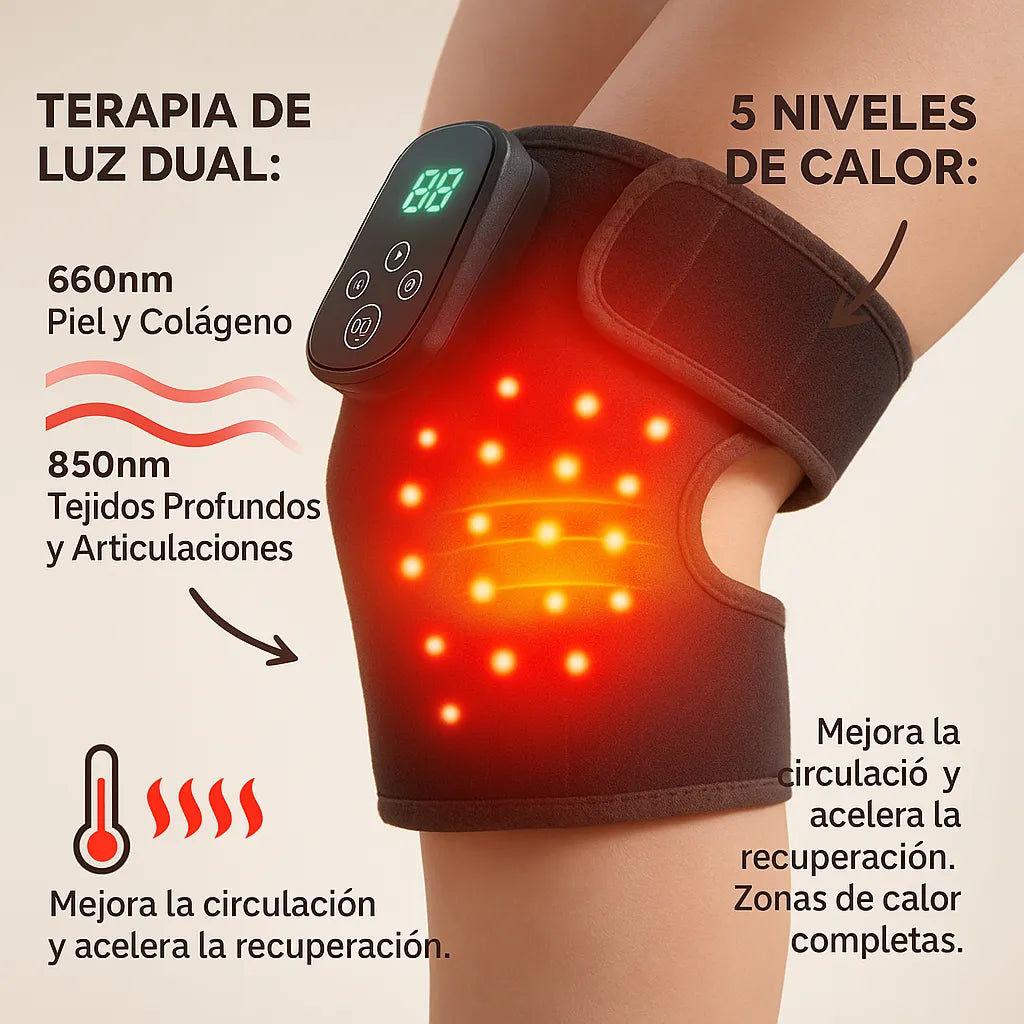 Rodillera Terapéutica con Calor - Envío Gratis