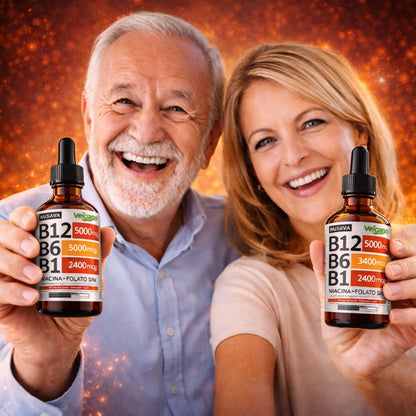 SUPLEMENTO LÍQUIDO DE VITAMINA B12 CON FRAMBUESA - ENVÍO GRATIS