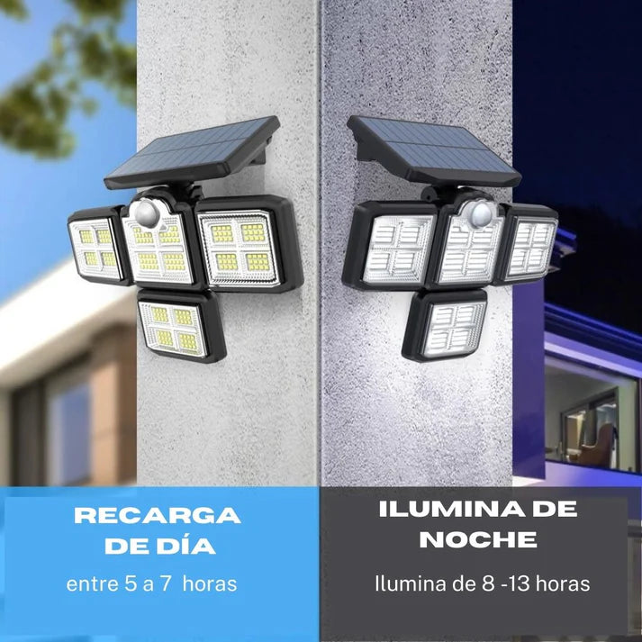 Lampara led solar grande 12 Leds - Envío gratis